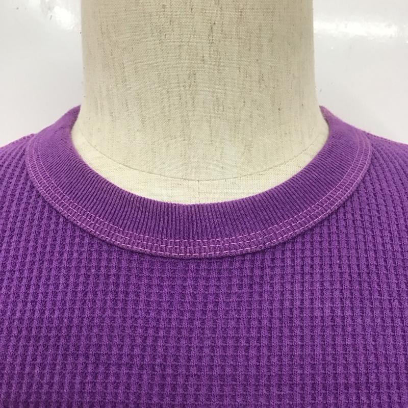 トイズマッコイ TOYS McCOY Tシャツ 半袖 半袖カットソー ワッフル地Tシャツ クルーネックカットソー M 無地 紫 / パープル /  メンズ USED 古着 中古 10111642