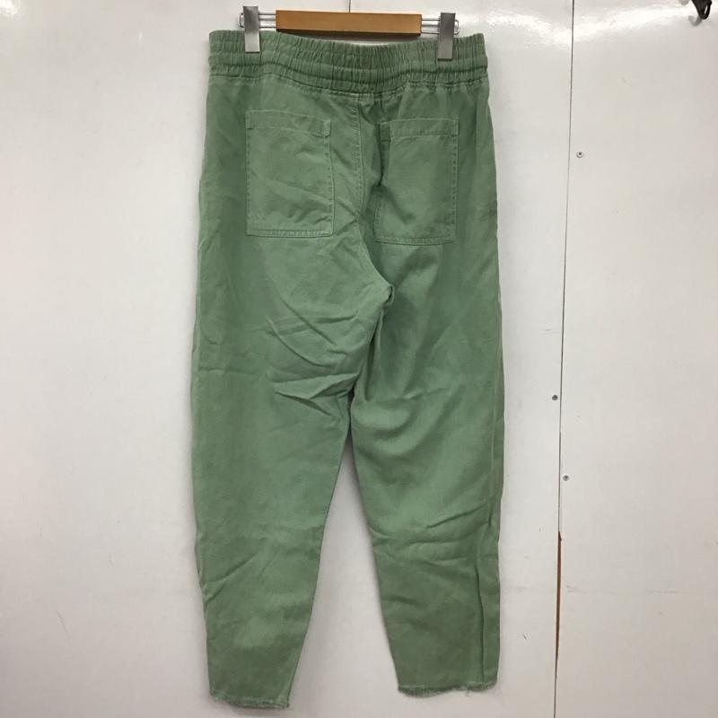 ザラ ZARA パンツ ワークパンツ、ペインターパンツ ワークパンツ ワイドパンツ カジュアルパンツ L 無地 緑 / グリーン /  メンズ USED 古着 中古 10149580