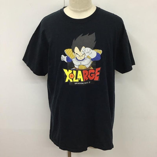 エクストララージ XLARGE Tシャツ 半袖 半袖カットソー プリントTシャツ クルーネックカットソー XL プリント 黒 / ブラック /  メンズ USED 古着 中古 10117961