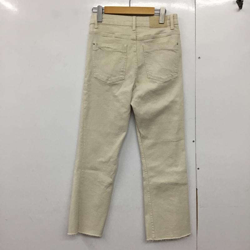 ザラ ZARA パンツ デニム、ジーンズ 0108 032 712 ストレッチ 無地 アイボリー / アイボリー /  レディース USED 古着 中古 10144650