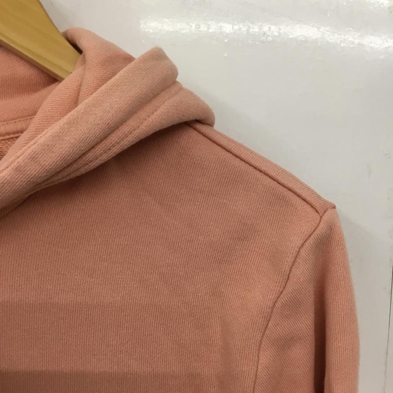 アディダス adidas パーカー 長袖 CW1245 フーディー プルオーバー M ロゴ、文字 桃 / ピンク /  メンズ USED 古着 中古 10144667