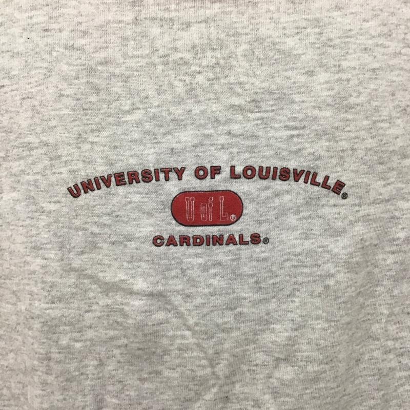 チャンピオン Champion Tシャツ 半袖 半袖カットソー プリントTシャツ クルーネックカットソー L ロゴ、文字 灰 / グレー /  メンズ USED 古着 中古 10127128