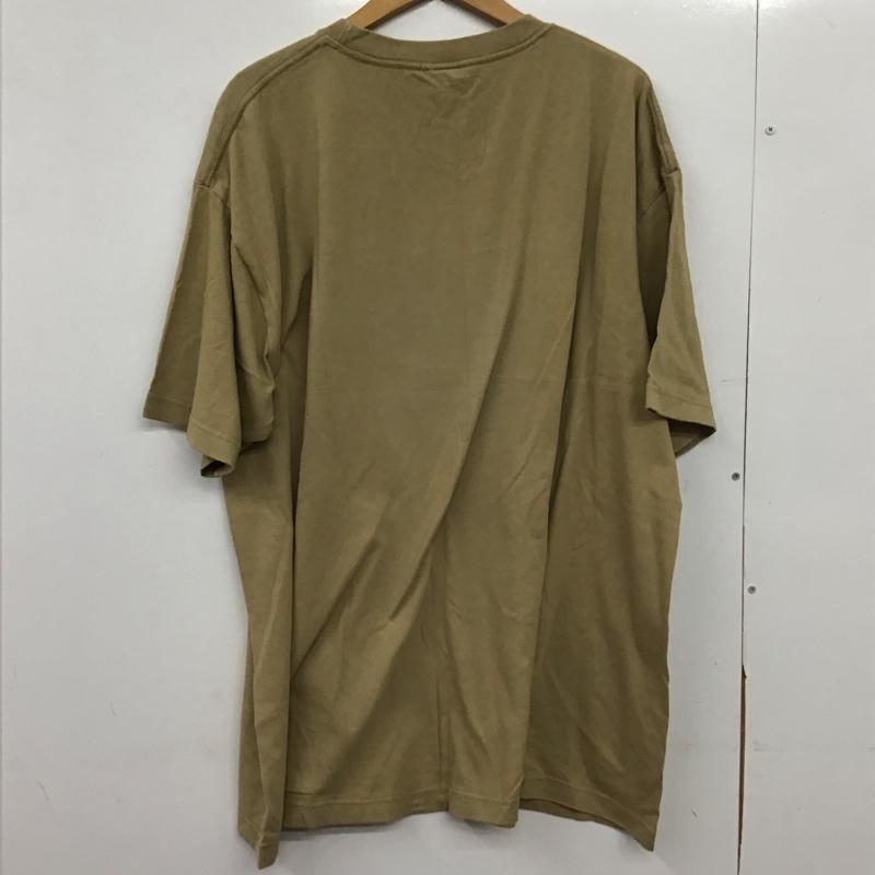 ブラックアイパッチ Black eye patch Tシャツ 半袖 半袖カットソー プリントTシャツ クルーネックカットソー XL プリント ベージュ / ベージュ /  メンズ USED 古着 中古 10150133