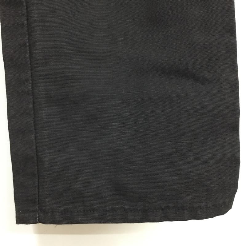 ラブルール Le LABOUREUR パンツ チノパン チノパン カジュアルパンツ ワイドパンツ ストレートパンツ 42 無地 黒 / ブラック /  メンズ USED 古着 中古 10112318
