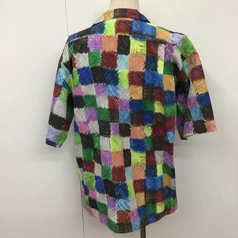 ニコアンド niko and... シャツ、ブラウス 半袖 X223ZA02AD TSUMORI CHISATO 開襟シャツ L 総柄 マルチカラー / マルチカラー /  メンズ USED 古着 中古 10111561