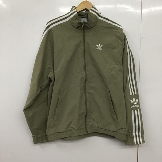 アディダス adidas ジャケット、上着 ジャンパー、ブルゾン h41390 ロックアップトラックトップトレフォイル ジップアップジャケット 0 ロゴ、文字 カーキ / カーキ /  メンズ USED 古着 中古 10148007