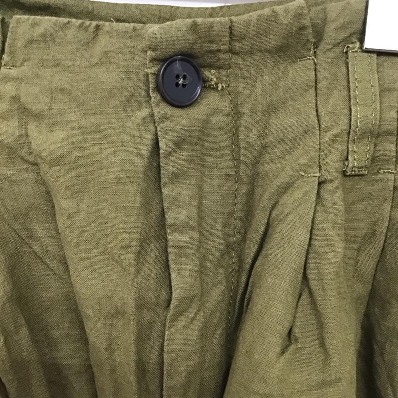 ザラ ZARA パンツ ワークパンツ、ペインターパンツ ワイドパンツ カジュアルパンツ ワークパンツ ミリタリーパンツ XS 無地 カーキ / カーキ /  レディース USED 古着 中古 10122548