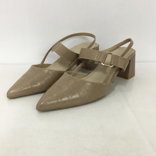 ランダ RANDA パンプス パンプス ベルトストラップパンプス ポインテッドトゥ L  ベージュ / ベージュ /  レディース USED 古着 中古 10144833