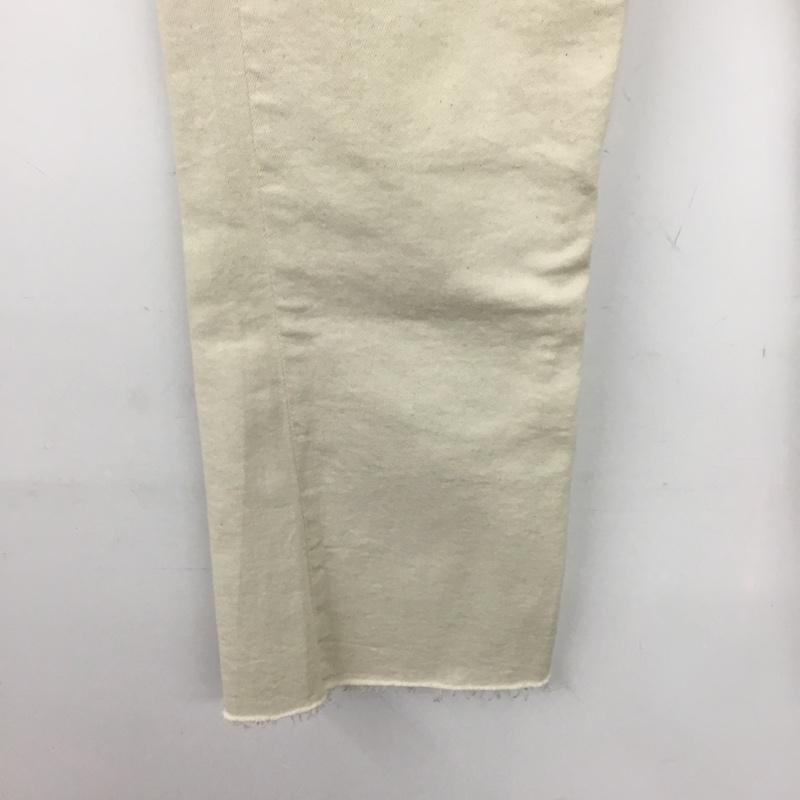 ザラ ZARA パンツ デニム、ジーンズ 0108 032 712 ストレッチ 無地 アイボリー / アイボリー /  レディース USED 古着 中古 10144650