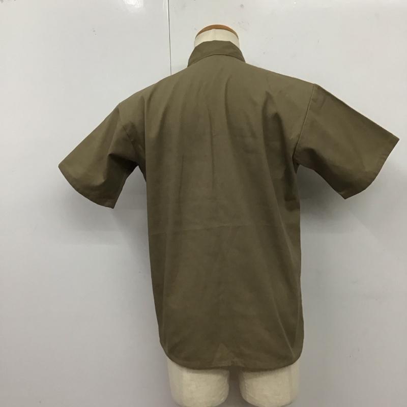 ベンデイビス BEN DAVIS シャツ、ブラウス 半袖 ハーフジップ USA製 S ワンポイント ベージュ / ベージュ /  メンズ USED 古着 中古 10122983