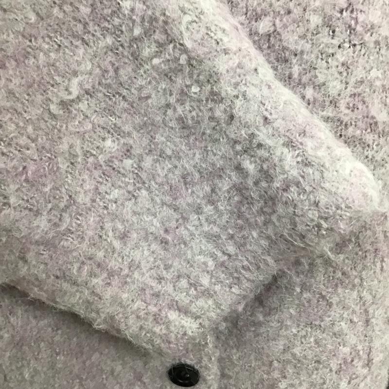 ダブルクローゼット w closet カーディガン 長袖 長袖カーディガン 長袖カットソー ノーカラージャケット 前開カーディガン FREE 無地 紫 / パープル /  レディース USED 古着 中古 10118013