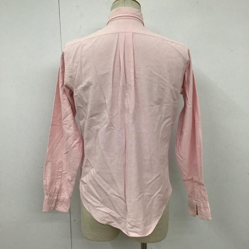 ラルフローレン RALPHLAUREN シャツ、ブラウス 長袖 長袖シャツ カジュアルシャツ カラーシャツ ボタンダウンシャツ ロゴ、文字 桃 / ピンク /  メンズ USED 古着 中古 10107731