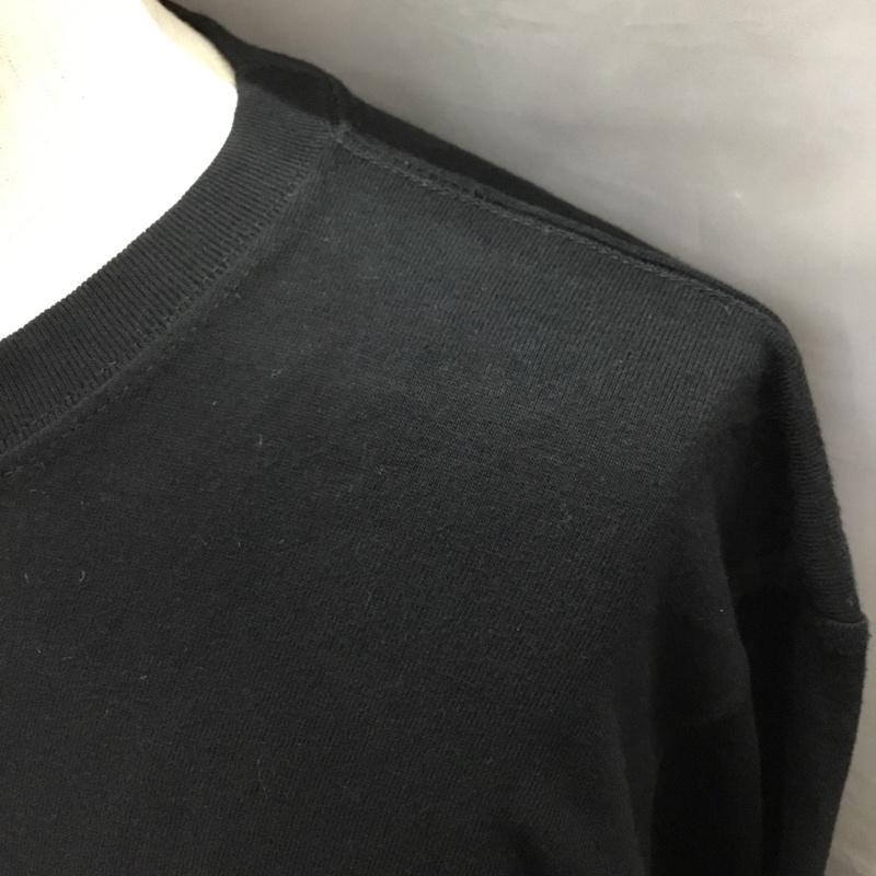 モンキータイム MONKEY TIME Tシャツ 長袖 8312-599-0974-0970 クルーネック プリント ロンT タグ付き L ロゴ、文字 黒 / ブラック /  メンズ USED 古着 中古 10121237