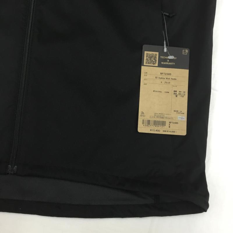 ザノースフェイス THE NORTH FACE ジャケット、上着 ジャケット、ブレザー ES Anytime Wind Hoodie ES エニータイムウインドフーディ NP72385 タグ付 M ロゴ、文字 黒 / ブラック /  メンズ USED 古着 中古 10108109