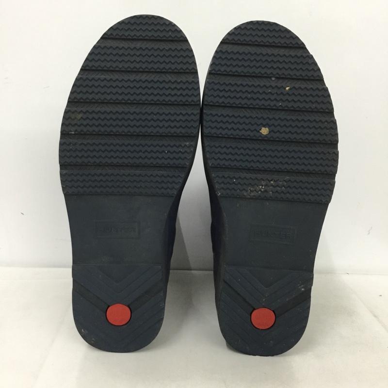ハンター HUNTER 長靴、レインシューズ 長靴、レインシューズ WFS2020RMA ORIGINAL PLAY BOOT SHORT UK4 US：6 ロゴ、文字 紺 / ネイビー /  レディース USED 古着 中古 10148414