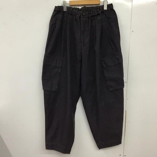 ムー mù_ パンツ ワークパンツ、ペインターパンツ pleated cergo trousers ワイドパンツ カーゴパンツ 無地 ダークグレー / ダークグレー /  メンズ USED 古着 中古 10149541