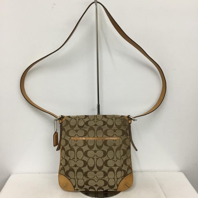 コーチ COACH ショルダーバッグ ショルダーバッグ 6079 シグネチャー 総柄 ベージュ / ベージュ /  レディース USED 古着 中古 10147449