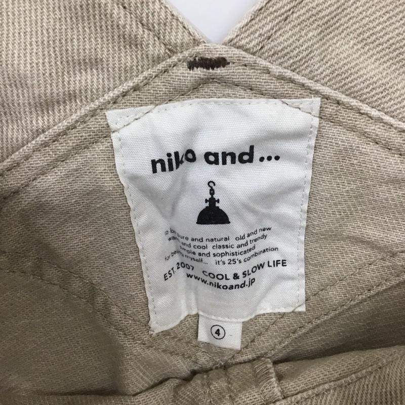 ニコアンド niko and... サロペット・オーバーオール サロペット、オーバーオール S211IL08AD コットン L 無地 ベージュ / ベージュ /  レディース USED 古着 中古 10108382