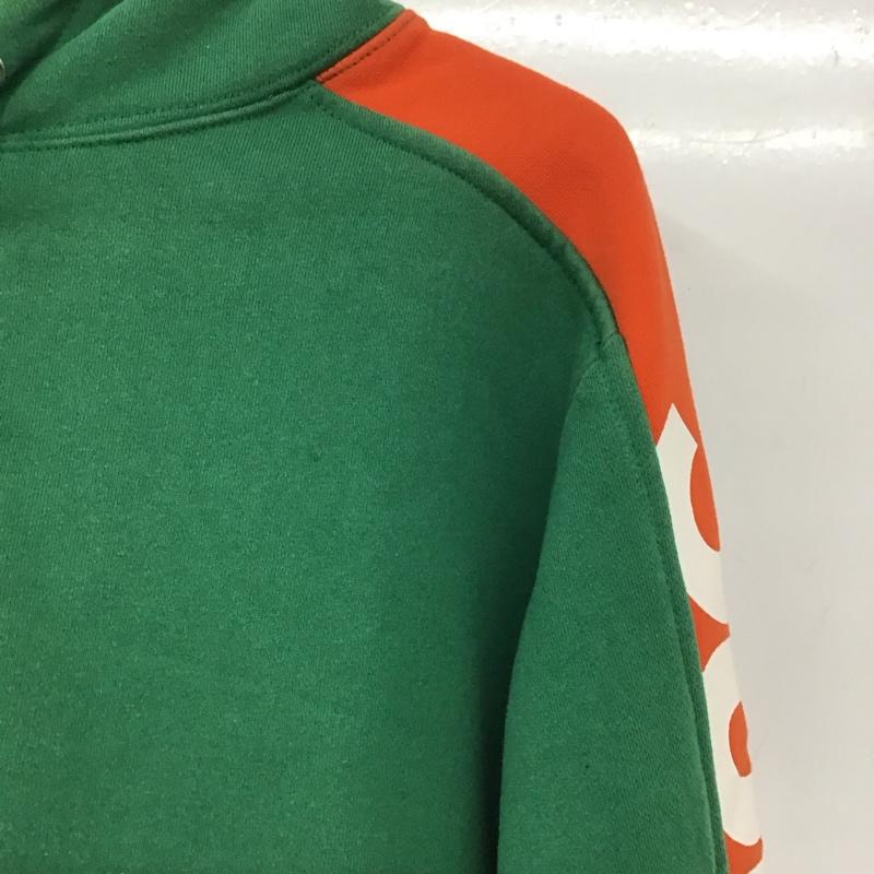 シュプリーム Supreme パーカー 長袖 長袖パーカー プルオーバーパーカー スウェット M ロゴ、文字 橙 / オレンジ / X 緑 / グリーン /  メンズ USED 古着 中古 10146235