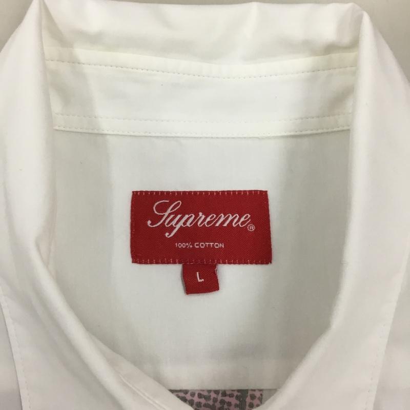 シュプリーム Supreme シャツ、ブラウス 半袖 22S/S NateLowmanS/SShirt 半袖シャツ プリントシャツ L プリント 白 / ホワイト /  メンズ USED 古着 中古 10114777