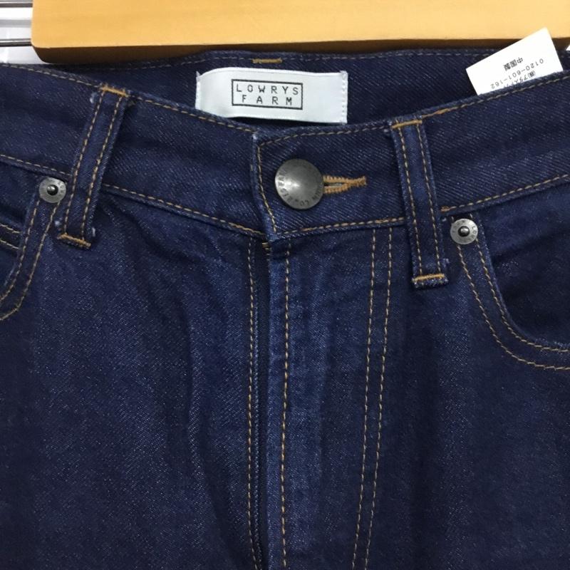 ローリーズファーム LOWRYS FARM パンツ デニム、ジーンズ LFD5001AD ハイウェスト L 無地 インディゴ / インディゴ /  レディース USED 古着 中古 10144679