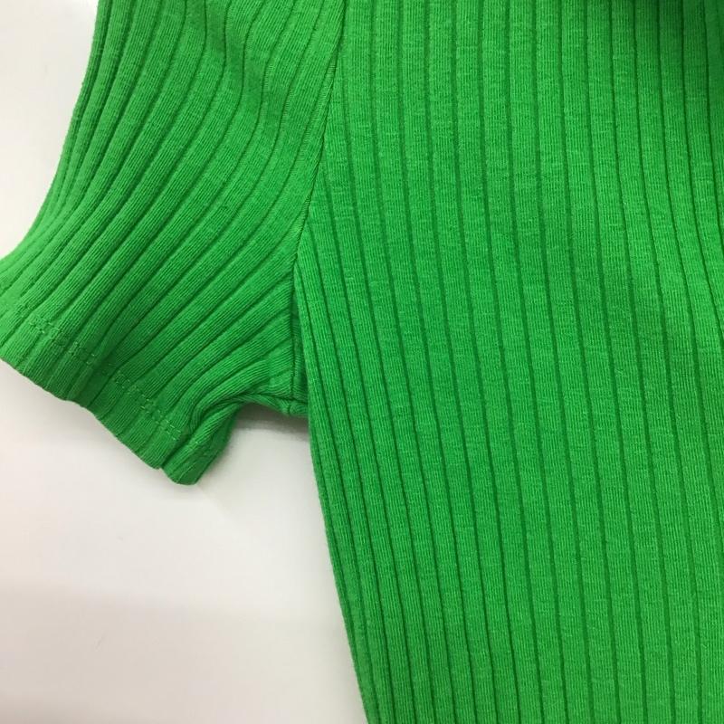 ザラ ZARA ワンピース ロングスカート 4886 426 527 スキッパー 半袖 リブ S 無地 緑 / グリーン /  レディース USED 古着 中古 10147153