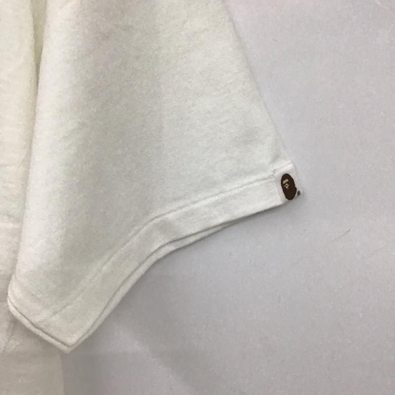 アベイシングエイプ A BATHING APE Tシャツ 半袖 半袖カットソー プリントTシャツ クルーネックカットソー スポンジボブ L プリント 白 / ホワイト /  メンズ USED 古着 中古 10131634