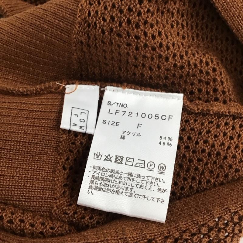 ローリーズファーム LOWRYS FARM ベスト ベスト FREE 無地 茶 / ブラウン /  レディース USED 古着 中古 10111600