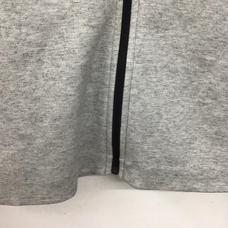 アディダス adidas パーカー 長袖 cg2088 スタジアムフルジップフーディー パーカー スポーツウェア L ロゴ、文字 灰 / グレー /  メンズ USED 古着 中古 10145681