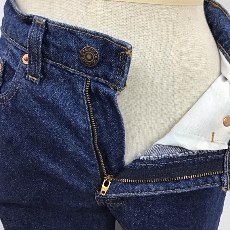 リーバイス Levi s パンツ デニム、ジーンズ 610-0217 USA製 90年代 W27 L32 27インチ 無地 青 / ブルー /  レディース USED 古着 中古 10118724