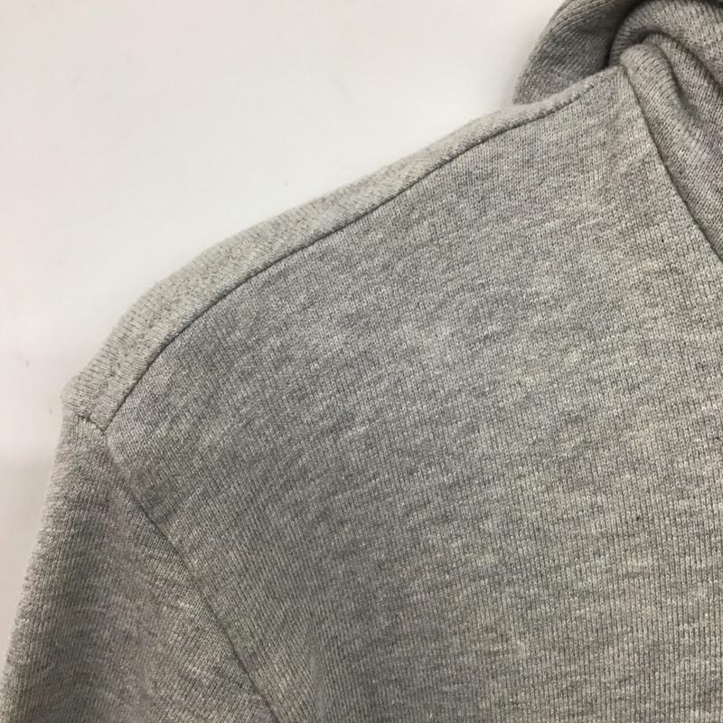 アディダス adidas パーカー 長袖 dt7963 フーディーパーカー プルオーバーパーカー L ロゴ、文字 灰 / グレー /  メンズ USED 古着 中古 10144798