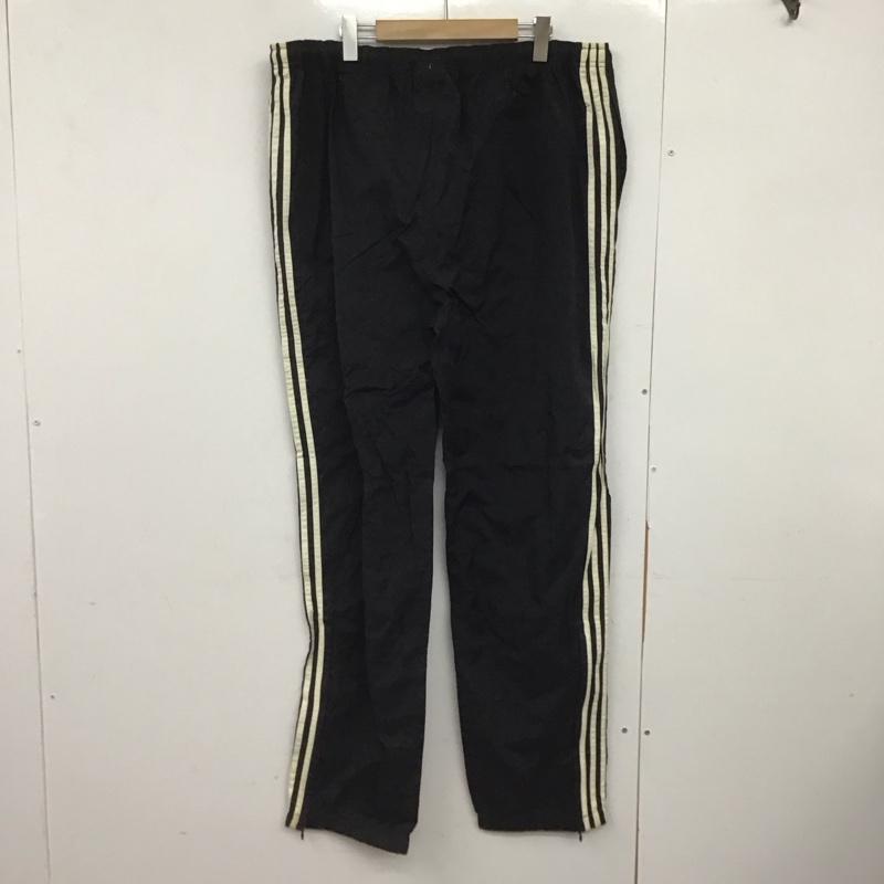 アディダス adidas パンツ ワークパンツ、ペインターパンツ ワイドパンツ カジュアルパンツ ワークパンツ ジャージ ナイロンパンツ XL ロゴ、文字 黒 / ブラック /  メンズ USED 古着 中古 10148151