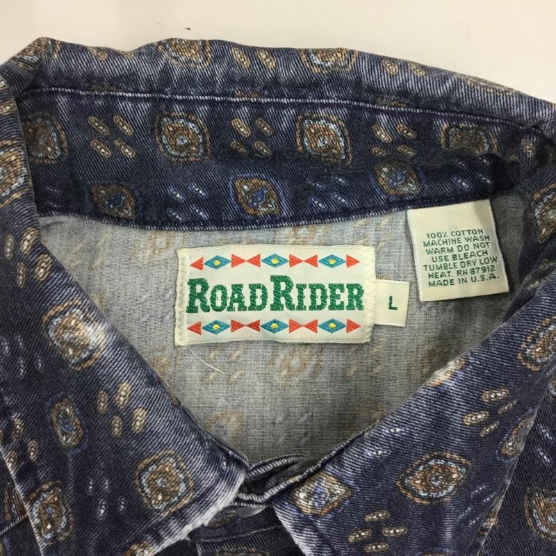 古着 USED シャツ、ブラウス 長袖 長袖シャツ カラーシャツ ポケットシャツ 長袖カットソー 総柄シャツ L プリント マルチカラー / マルチカラー /  メンズ USED 古着 中古 10120696