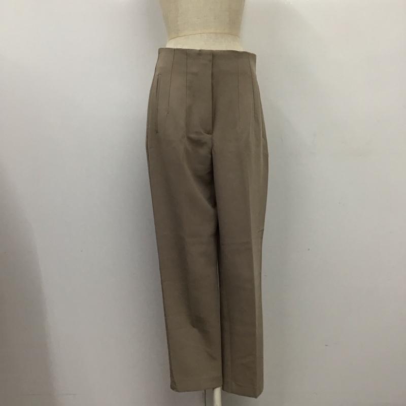 ザラ ZARA パンツ スラックス スラックス ワイドパンツ センタータックパンツ M 無地 ベージュ / ベージュ /  レディース USED 古着 中古 10118516