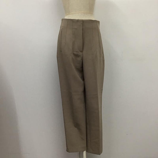 ザラ ZARA パンツ スラックス スラックス ワイドパンツ センタータックパンツ M 無地 ベージュ / ベージュ /  レディース USED 古着 中古 10118516