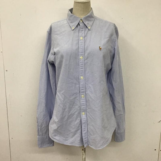 ラルフローレン RALPHLAUREN シャツ、ブラウス 長袖 ボタンダウン ワンポイント 水色 / ライトブルー /  レディース USED 古着 中古 10116161