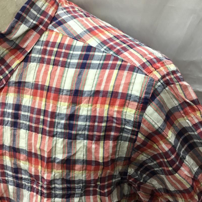 バラクータ BARACUTA シャツ、ブラウス 半袖 ZBP443 タグ付き ハーフボタン XL チェック マルチカラー / マルチカラー /  メンズ USED 古着 中古 10111340