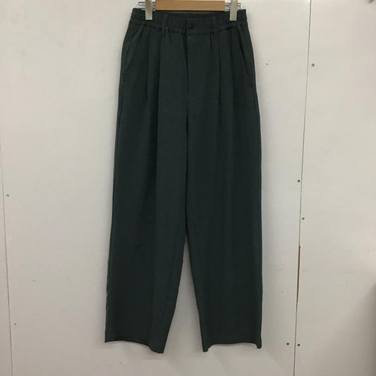 センスオブプレイスバイアーバンリサーチ SENSE OF PLACE by URBAN RESEARCH パンツ スラックス AA14-14A017 ブルタックワイドスラックス M 無地 緑 / グリーン /  メンズ USED 古着 中古 10134460