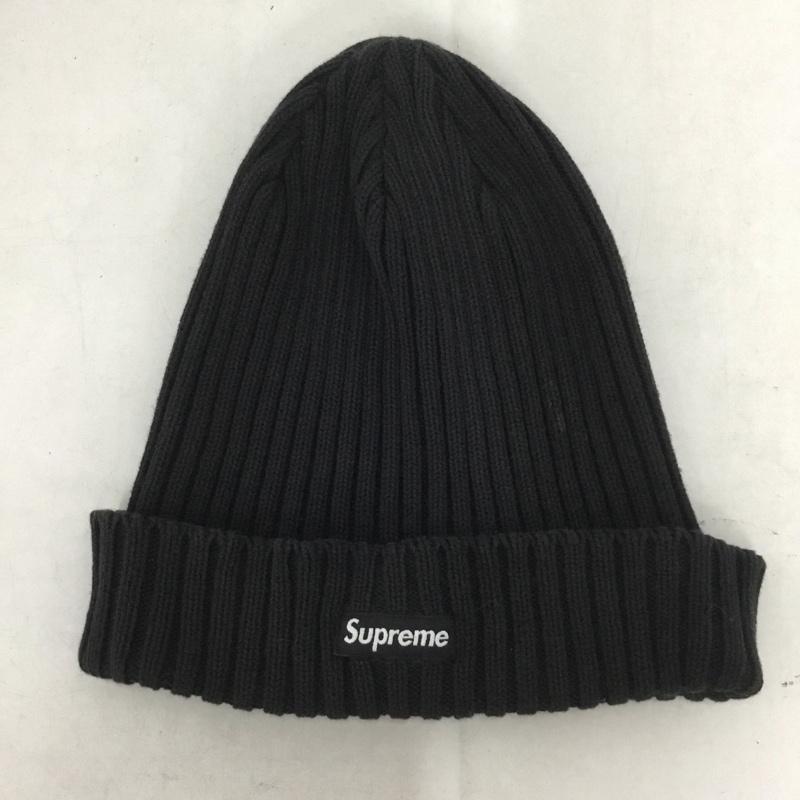 シュプリーム Supreme 帽子 ニット帽 コットン ボックスロゴ ビーニー ロゴ、文字 黒 / ブラック /  メンズ USED 古着 中古 10138849