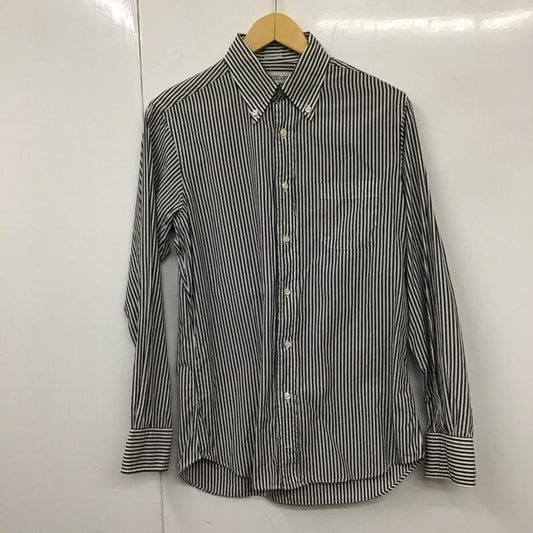 インディビジュアライズドシャツ INDIVIDUALIZED SHIRTS シャツ、ブラウス 長袖 長袖シャツ ストライプシャツ ボタンダウンシャツ ストライプ 白 / ホワイト / X 黒 / ブラック /  メンズ USED 古着 中古 10130724