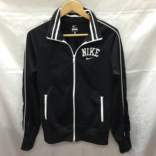 ナイキ NIKE ジャケット、上着 ジャンパー、ブルゾン ジップアップジャケット ジャージ カジュアルジャケット M ロゴ、文字 白 / ホワイト / X 黒 / ブラック /  レディース USED 古着 中古 10113319