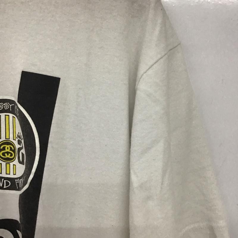 ステューシー STUSSY Tシャツ 半袖 半袖カットソー プリントTシャツ クルーネックカットソー XL プリント 白 / ホワイト /  メンズ USED 古着 中古 10132555