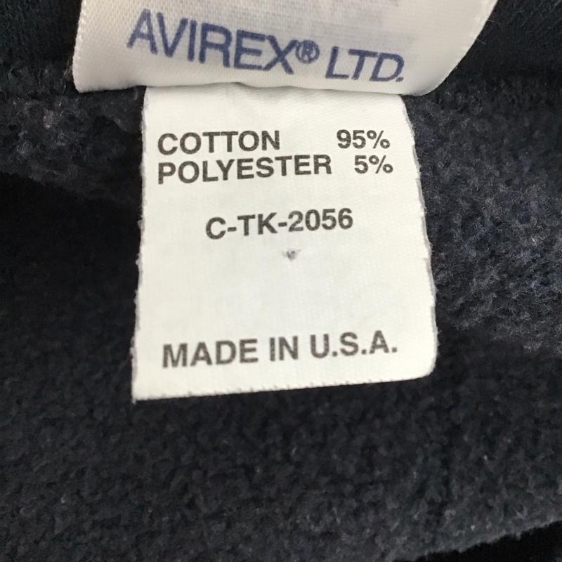 アヴィレックス AVIREX トレーナー 長袖 長袖 6号 プリント 紺 / ネイビー /  メンズ USED 古着 中古 10124938