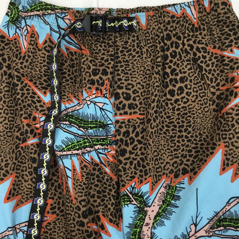 ブレインデット BRAIN DEAD パンツ ワークパンツ、ペインターパンツ M 総柄 茶 / ブラウン / X 橙 / オレンジ / X 青 / ブルー /  メンズ USED 古着 中古 10119969