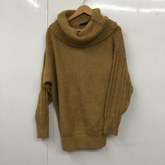 ヘザー Heather ニット、セーター 長袖 長袖ニットカットソー ニット セーター タートルネックニット FREE 無地 ベージュ / ベージュ /  レディース USED 古着 中古 10119561