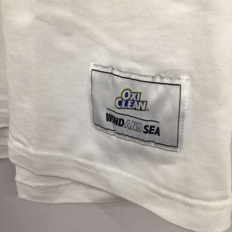 ウィンダンシー WIND AND SEA Tシャツ 半袖 半袖カットソー プリントTシャツ クルーネックカットソー L ロゴ、文字 白 / ホワイト /  メンズ USED 古着 中古 10129697