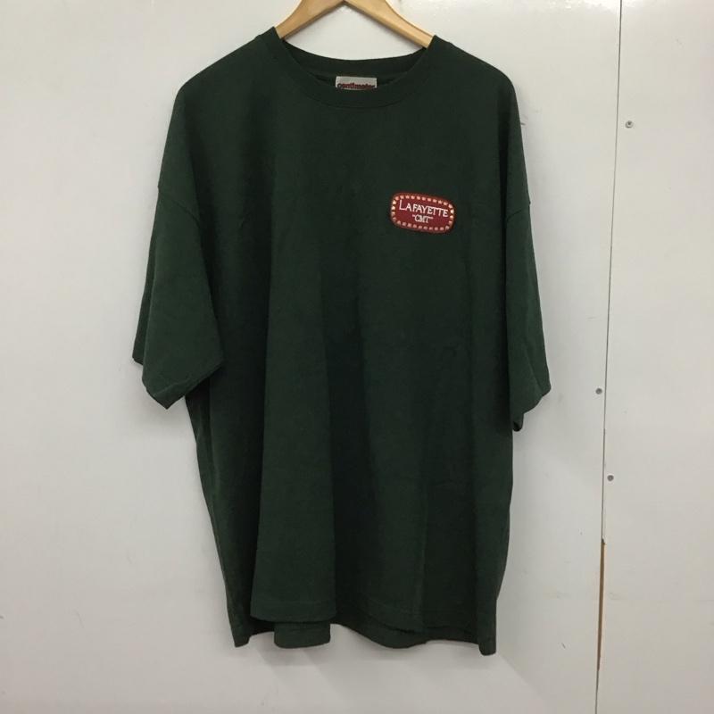 ラファイエット Lafayette Tシャツ 半袖 CM1156 centimeter クルーネック バックプリント XL ロゴ、文字 緑 / グリーン /  メンズ USED 古着 中古 10140239