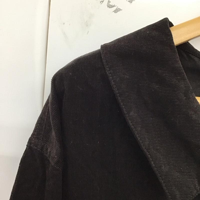 ダブルクローゼット w closet シャツ、ブラウス 長袖 293683 後ろレースアップコーデュロイGジャン 無地 ダークブラウン / ダークブラウン /  レディース USED 古着 中古 10129165