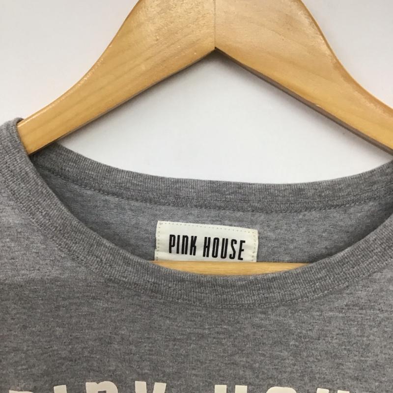 ピンクハウス PINK HOUSE Tシャツ 長袖 M 無地 X ロゴ、文字 灰 / グレー /  レディース USED 古着 中古 10143379