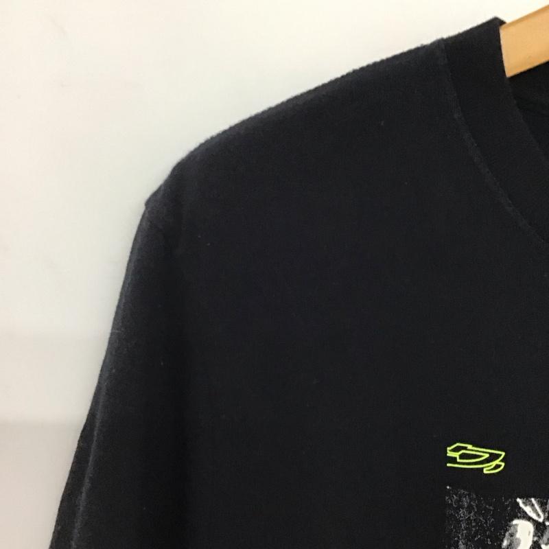 ディーゼル DIESEL Tシャツ 半袖 半袖カットソー プリントTシャツ クルーネックカットソー S プリント 黒 / ブラック /  メンズ USED 古着 中古 10140711